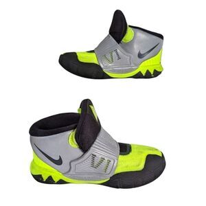 Nike Kyrie 6 Cross Sneakers Neon Yellow Basketball Boys Girls Size 8C